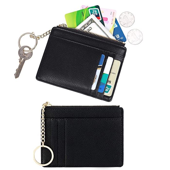 Leather Card Case Holder For Women