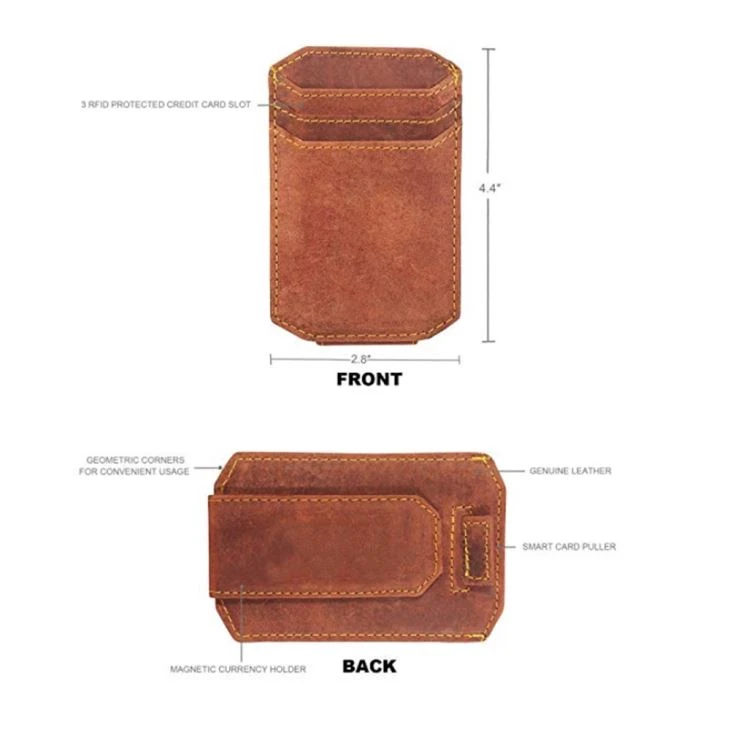 Vintage Design PU Leather Card Holder RFID Vintage Design PU Leather Card Holder RFID