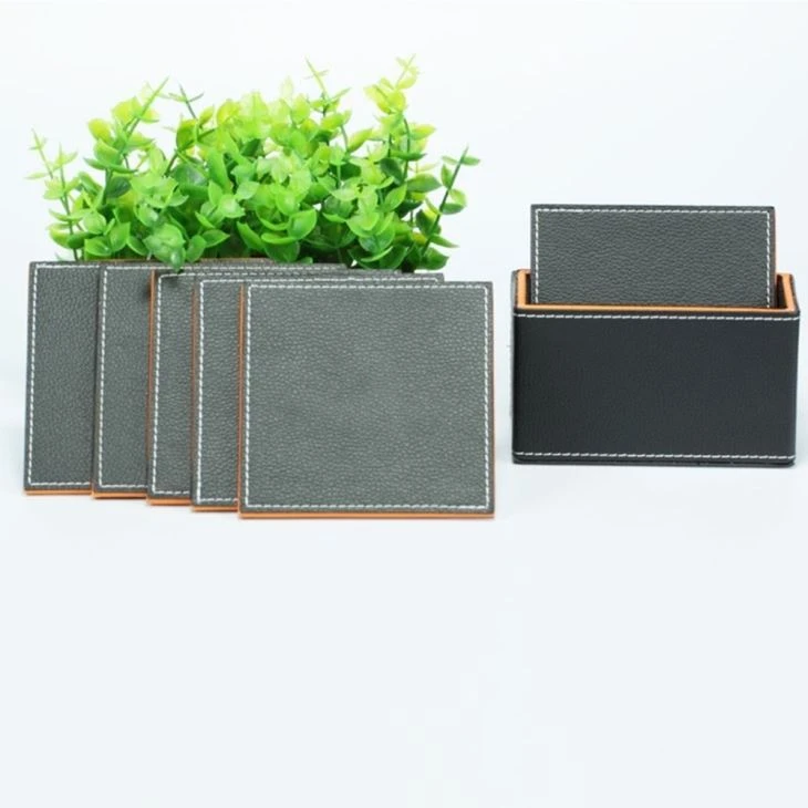 Faux Leather Drink Coaster Faux Leather Drink Coaster