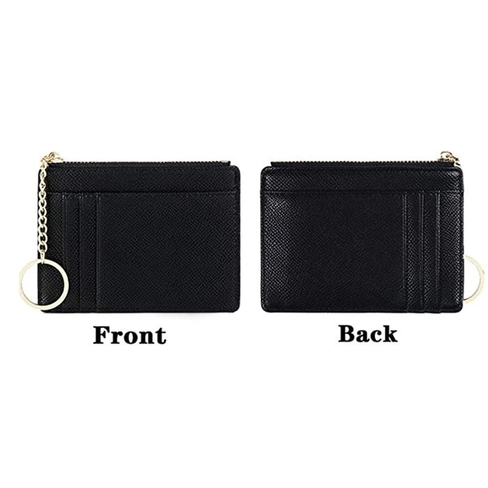 Leather Card Holder With Keychain Leather Card Holder With Keychain